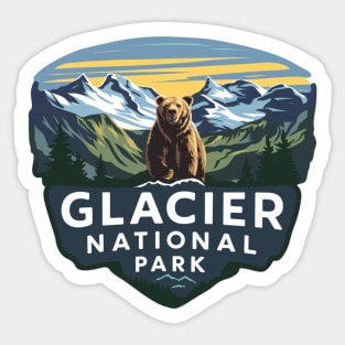 Glacier National Park US Wonder Sticker